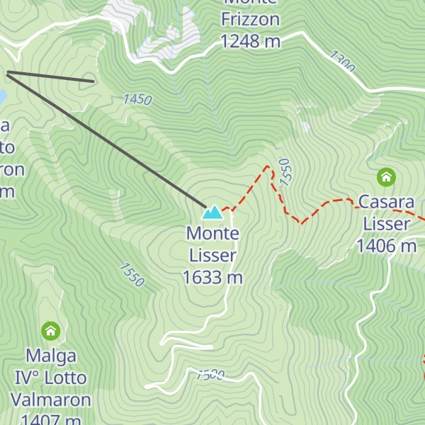 Map of Monte Lisser