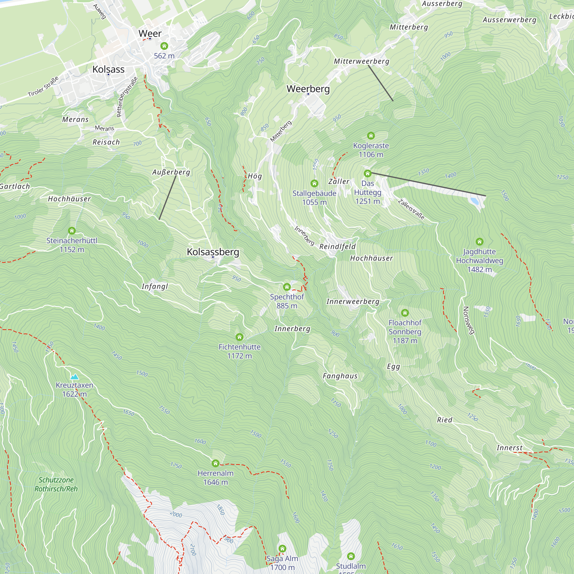 Spechthof map