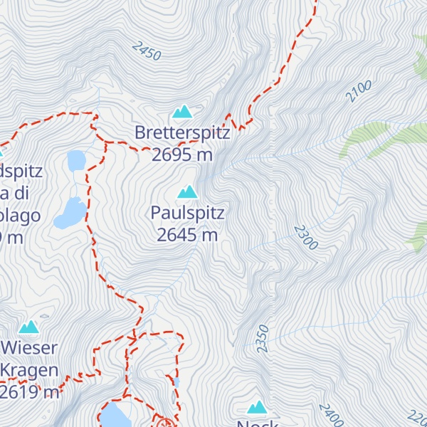 Map of Karspitz - Punta Corno