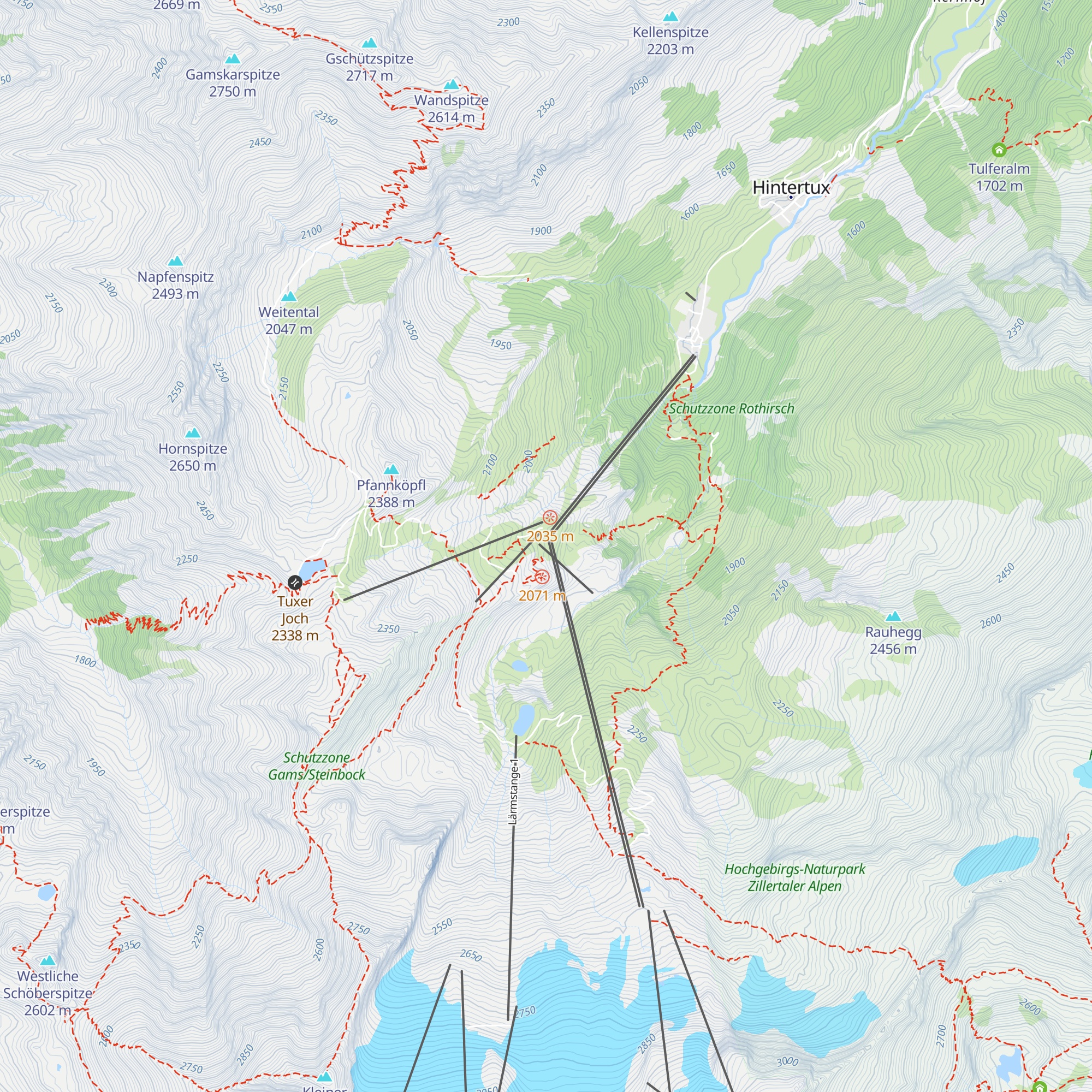 Schirmbar map