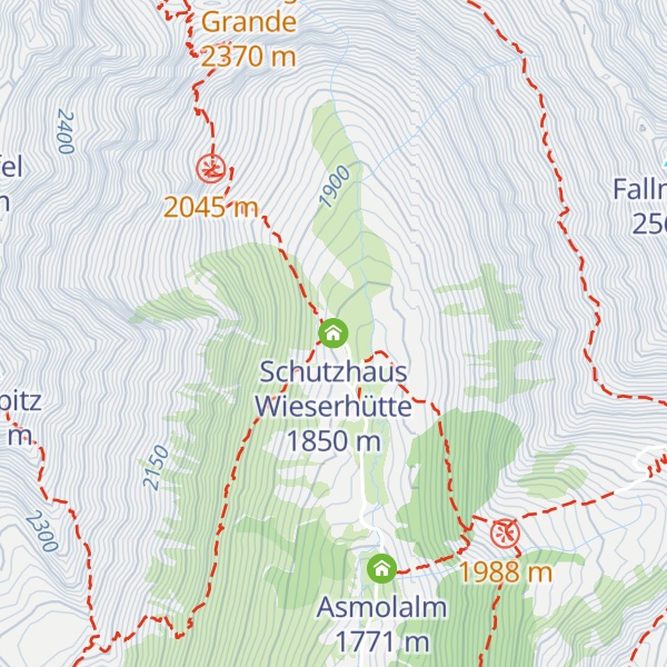 Map of Schutzhaus Wieserhütte