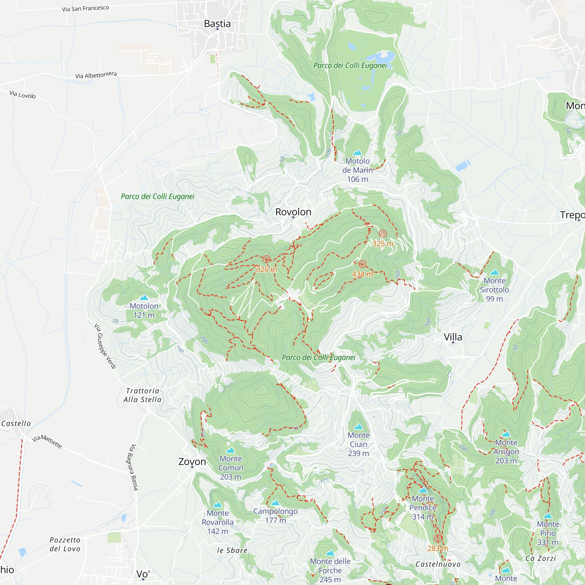 Baita Passo Fiorine map