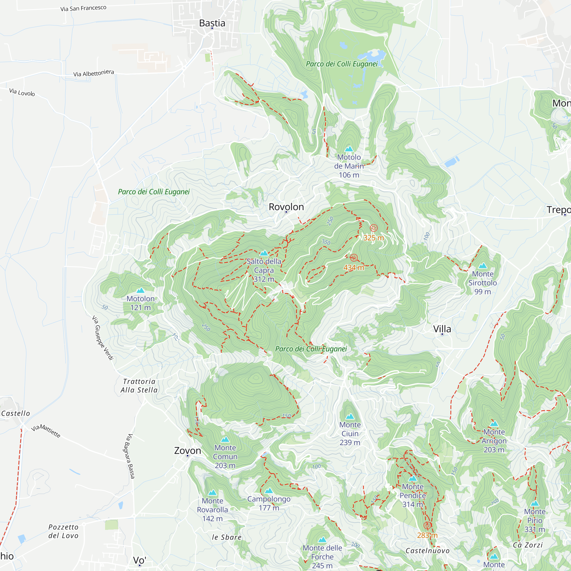 Baita Passo Fiorine map
