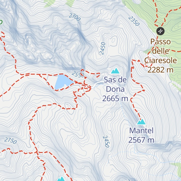 Map of Rifugio Antermoia