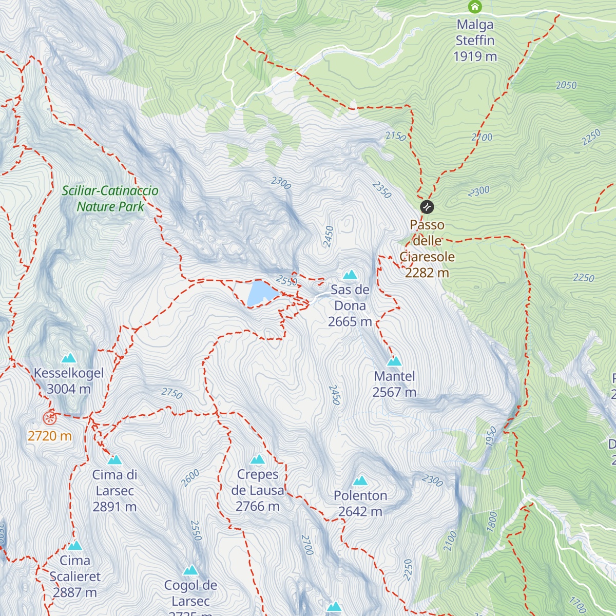 Rifugio Antermoia map