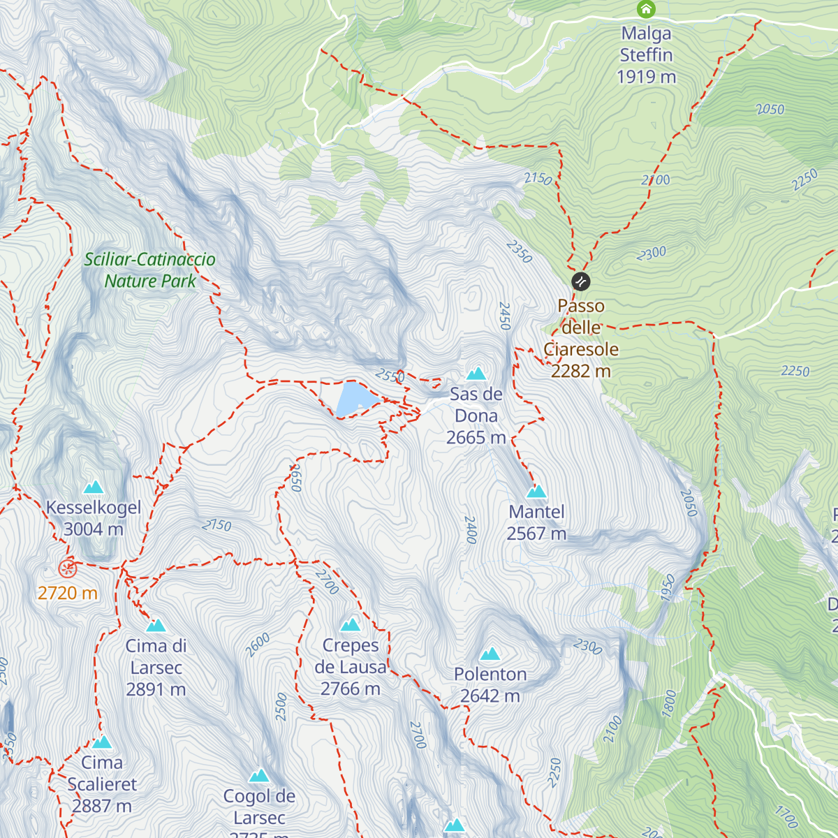 Rifugio Antermoia map