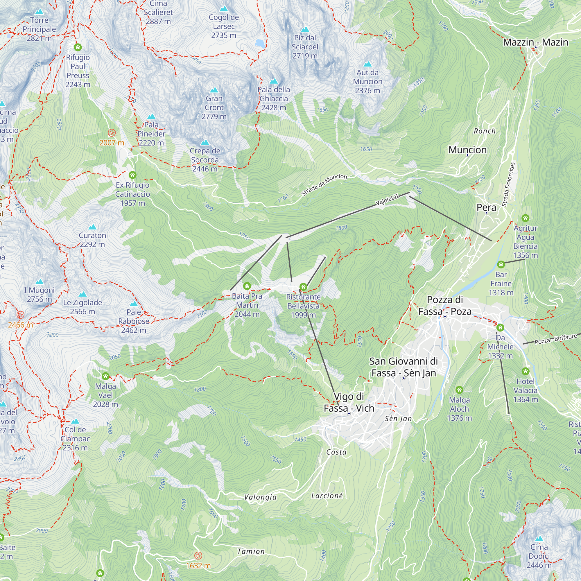 Rifugio Baita Checco map