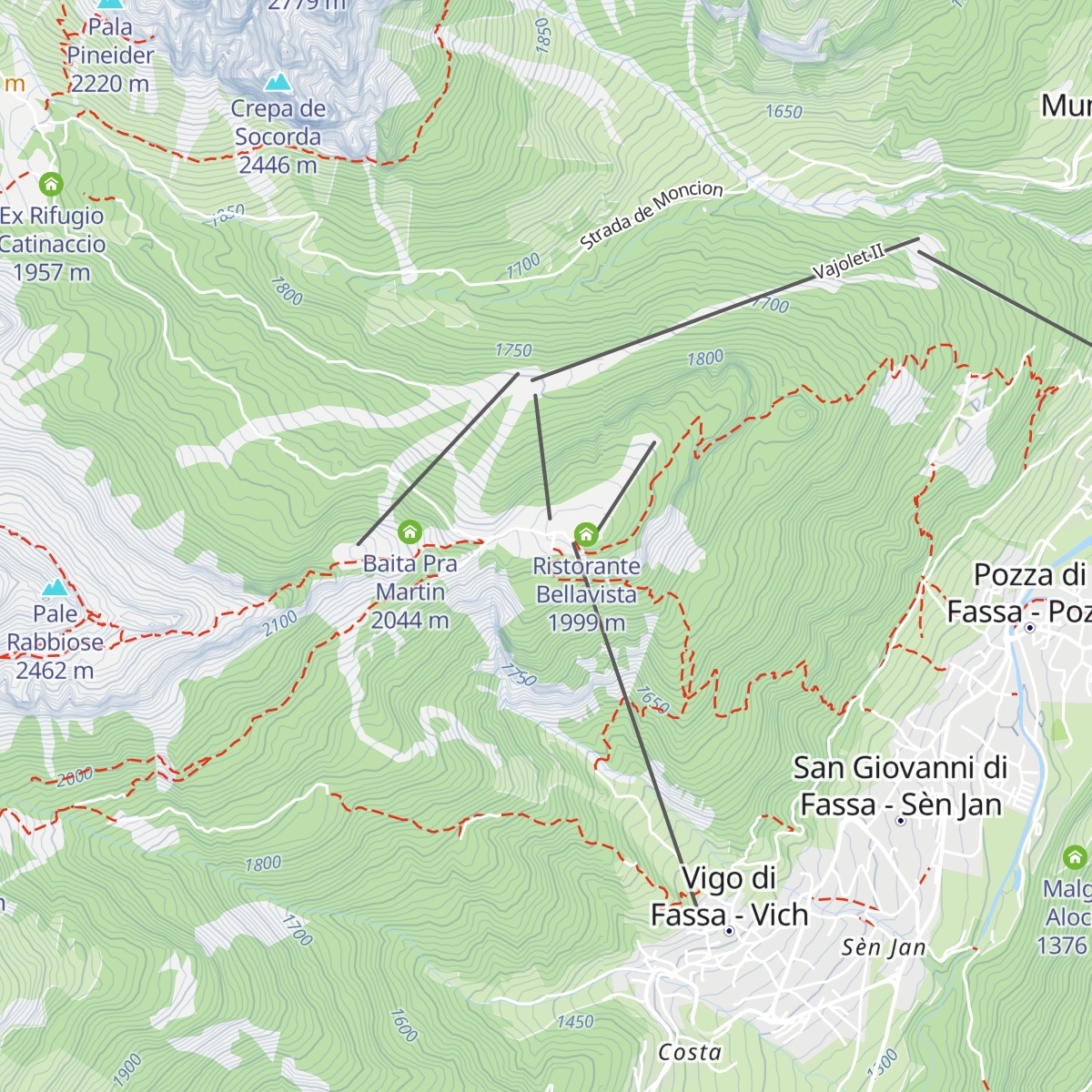 Rifugio Baita Checco map