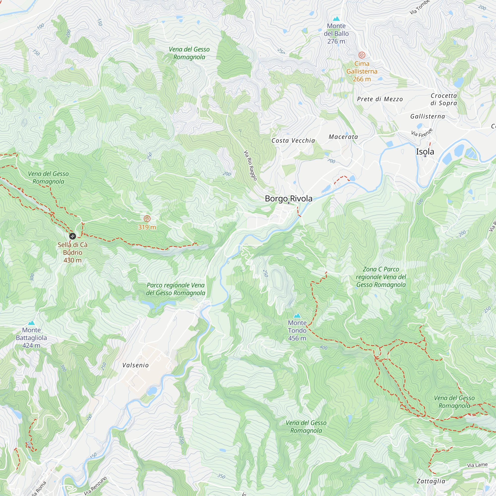 Capanna degli speleo map