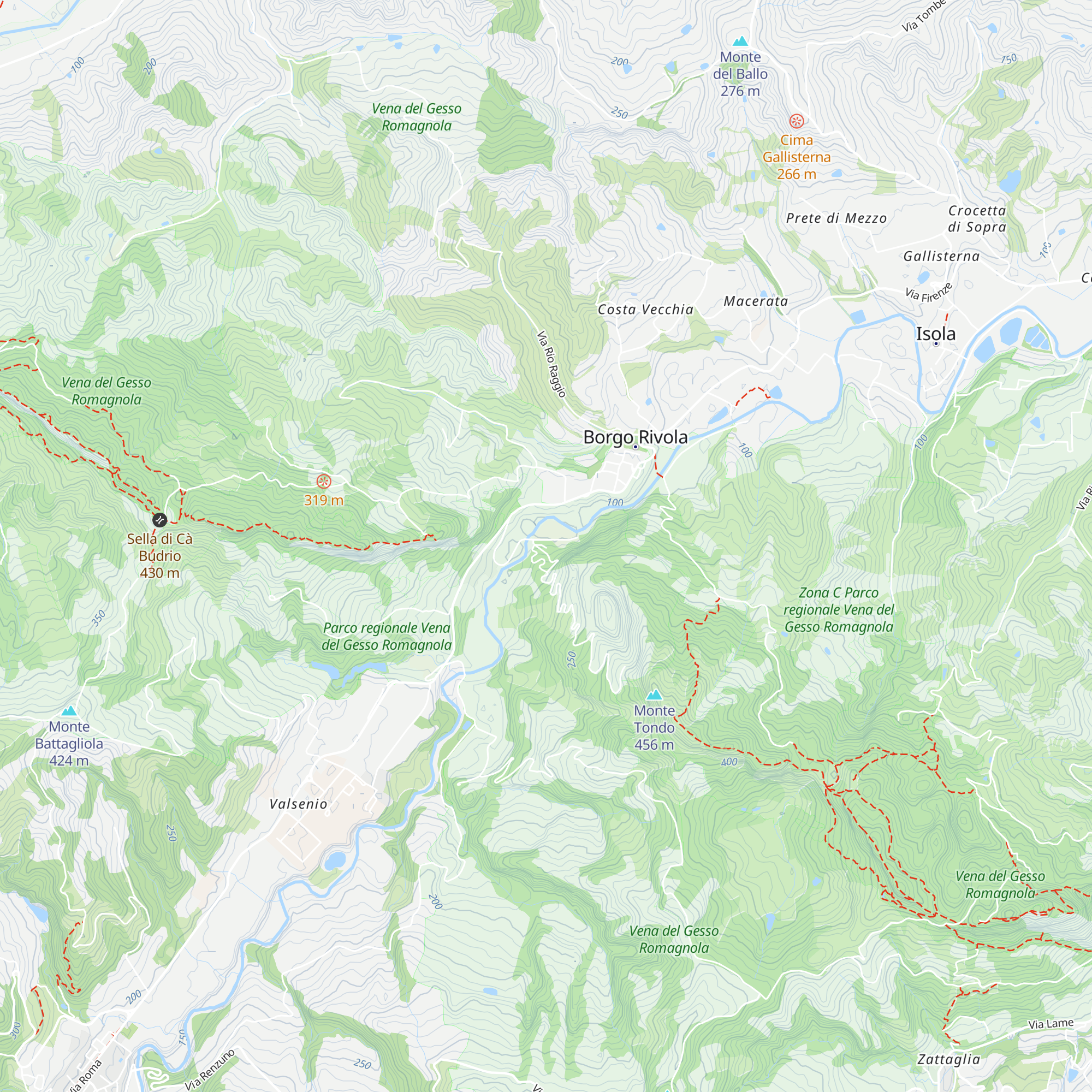 Capanna degli speleo map