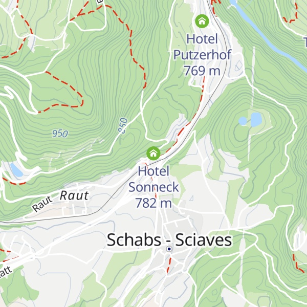 Map of Hotel Sonneck