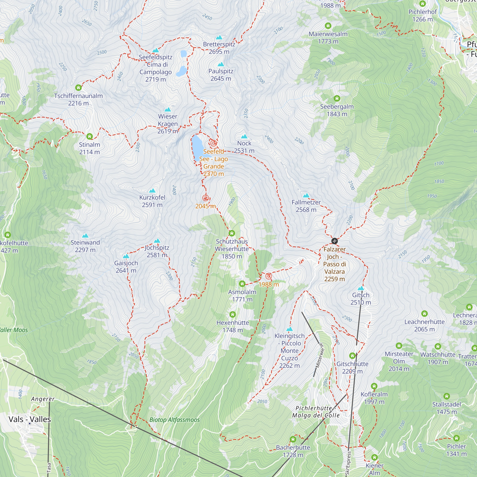 Pranter Stadl map