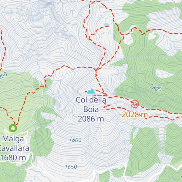 Map of Col della Boia