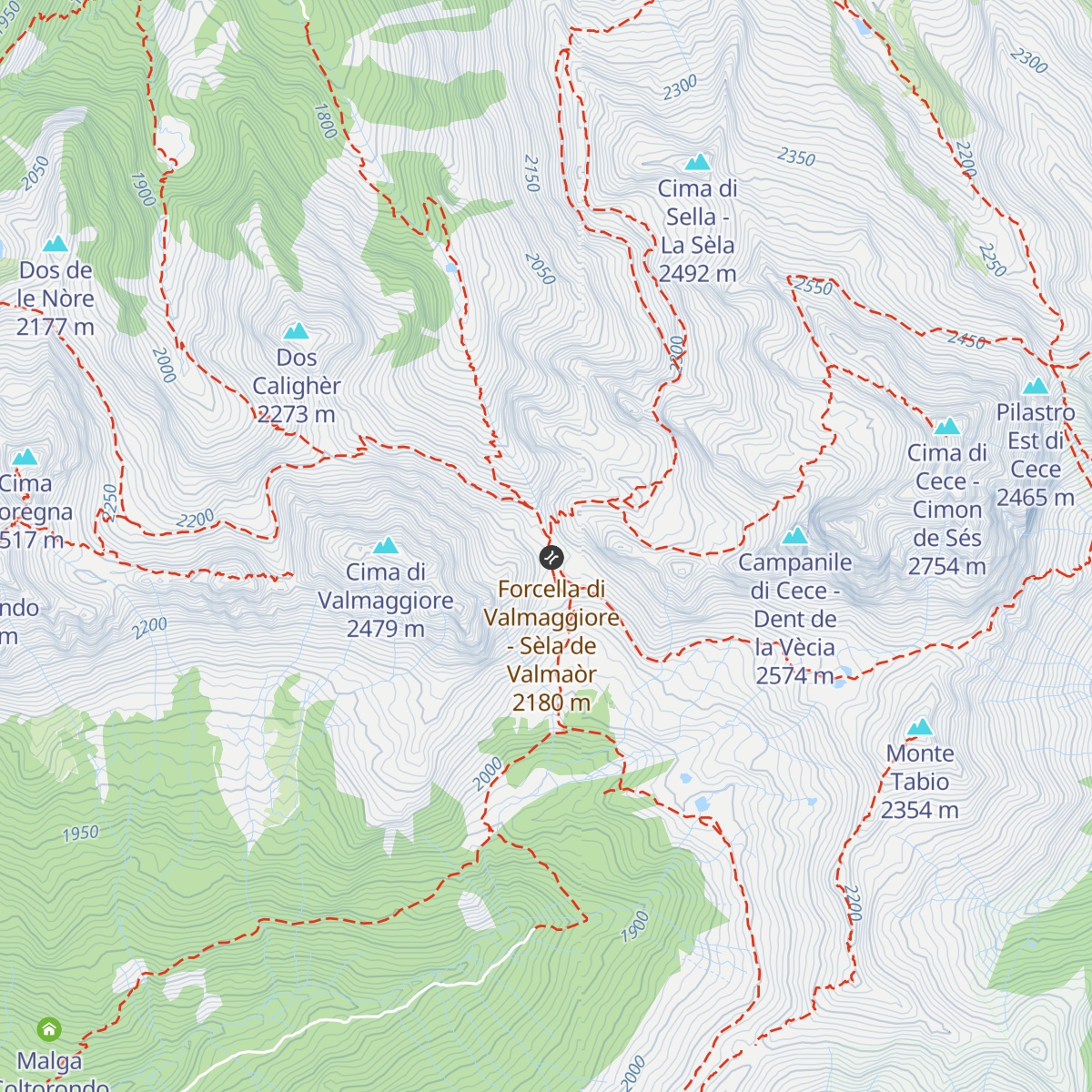 Bivacco Paolo e Nicola map