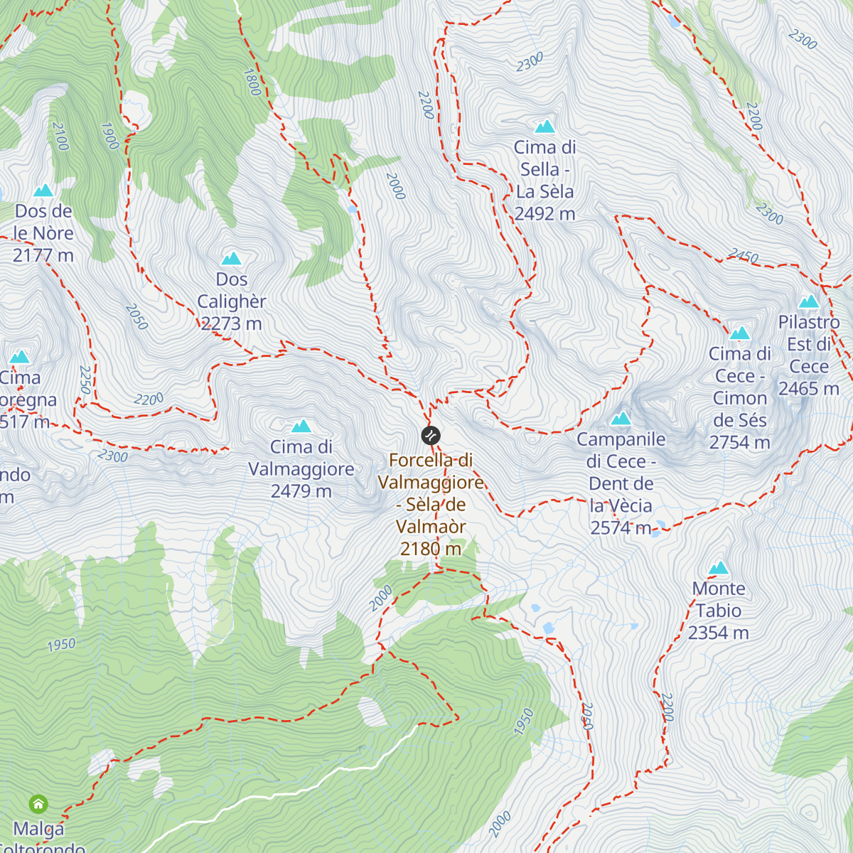 Bivacco Paolo e Nicola map