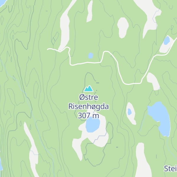Map of Østre Risenhøgda
