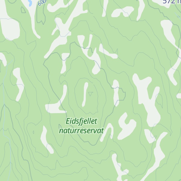 Map of Eidsfjellet