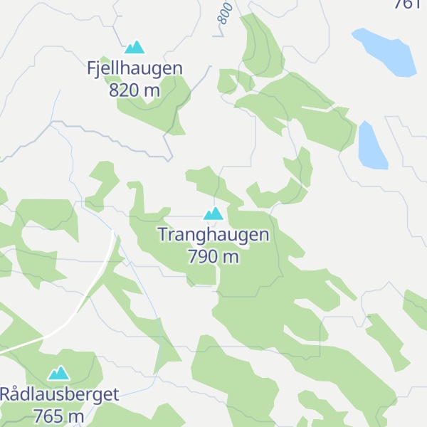 Map of Tranghaugen