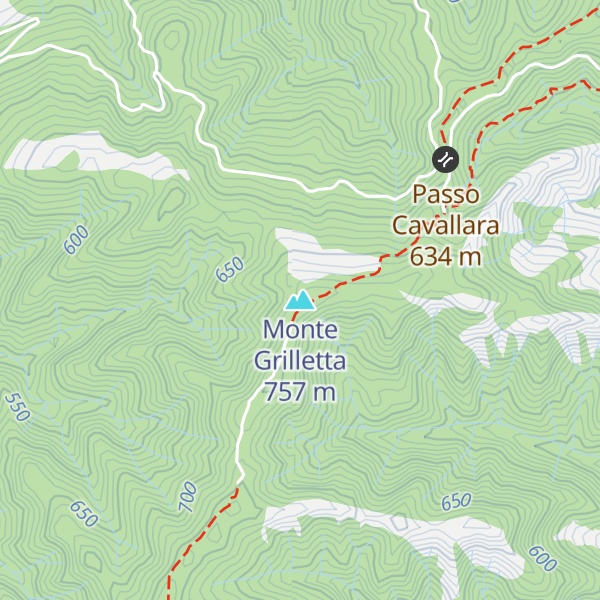 Map of Monte Grilletta