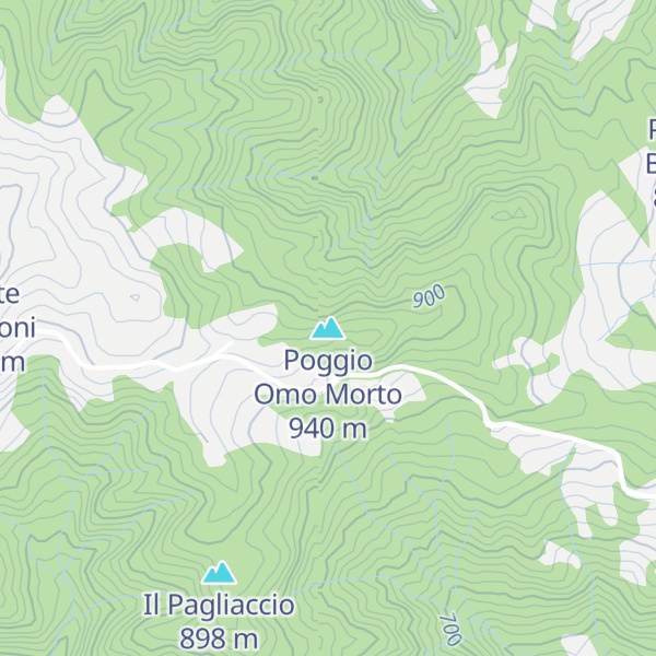 Map of Poggio Omo Morto