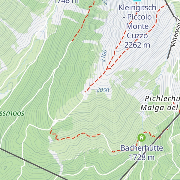 Map of Monte Piccolo