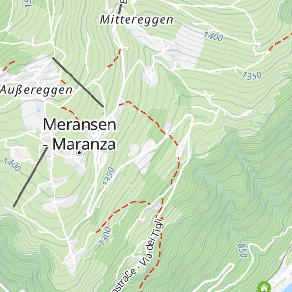 Map of Hotel Meransnerhof