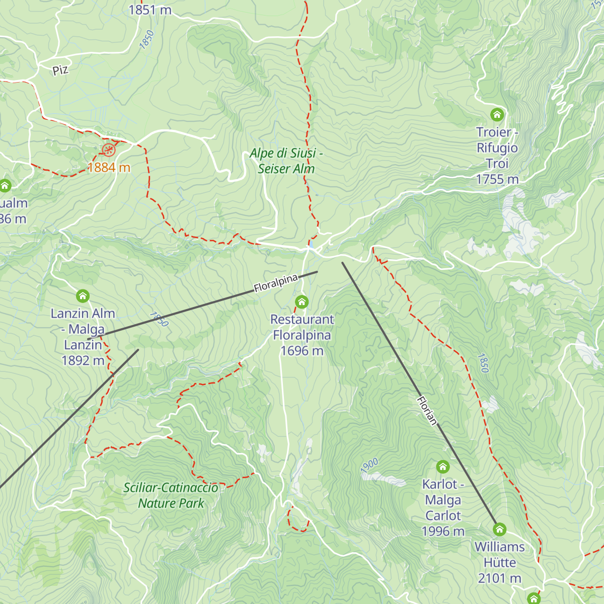 Restaurant Floralpina map