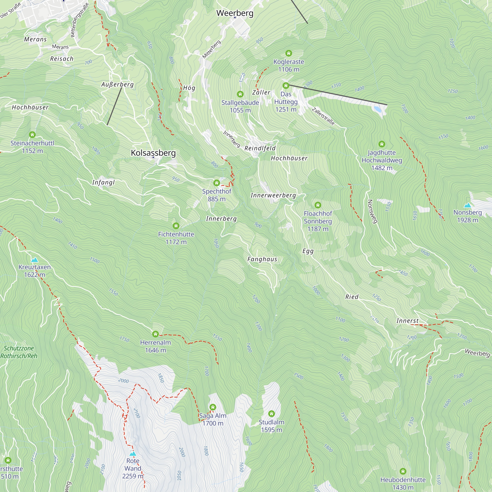 Berghütte Karwendelblick map