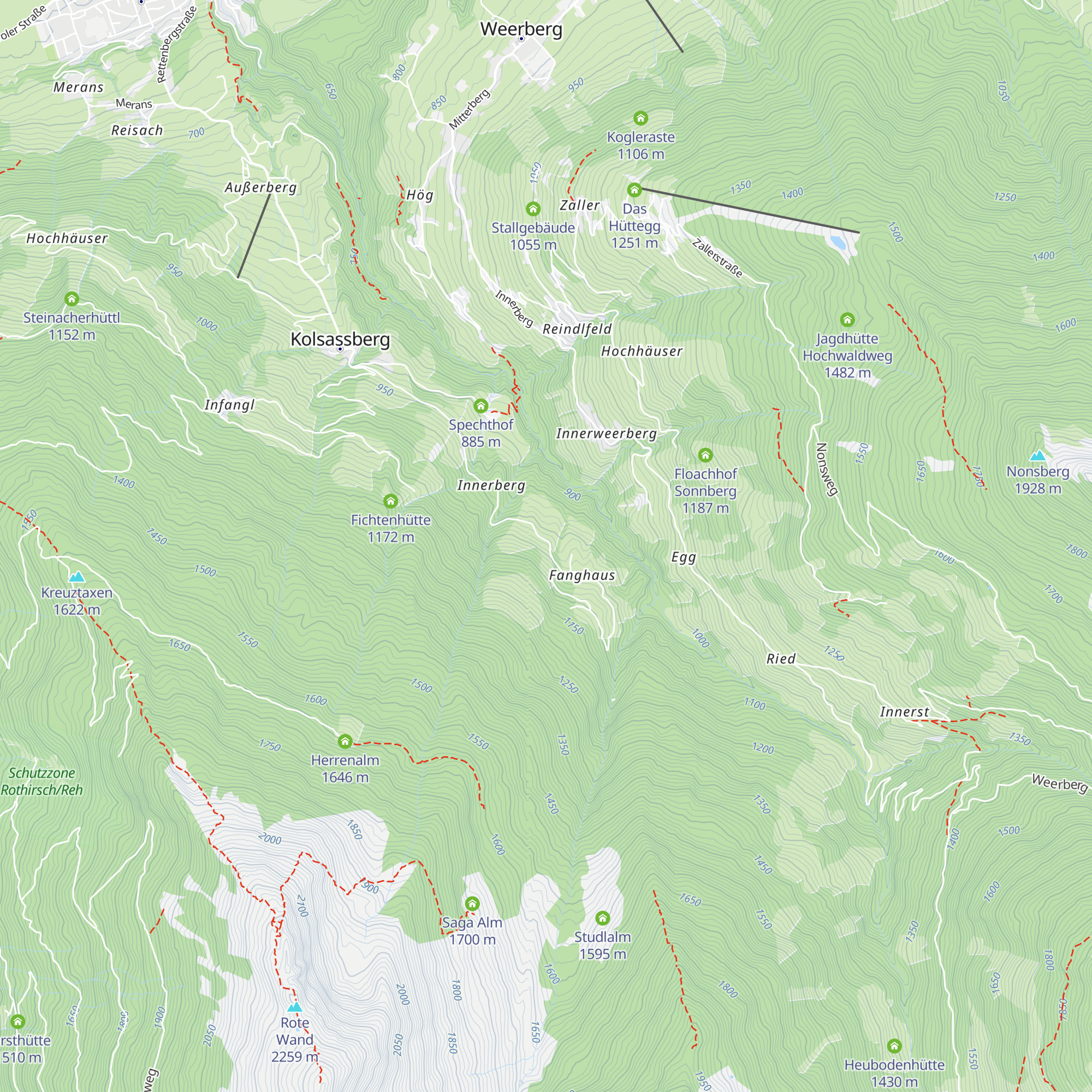 Berghütte Karwendelblick map