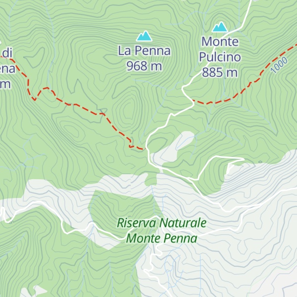 Map of Monte Corno
