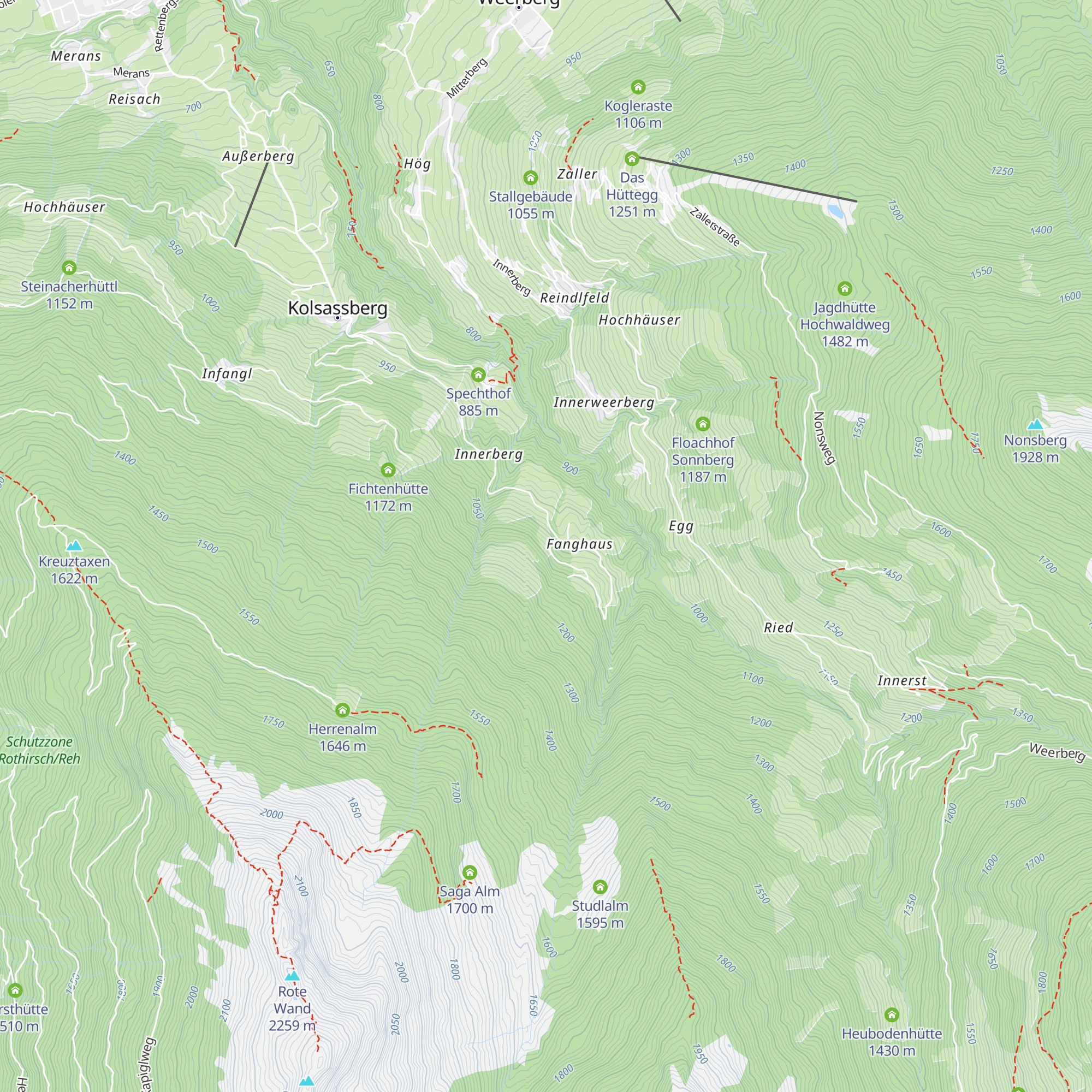 Klotznhütte map