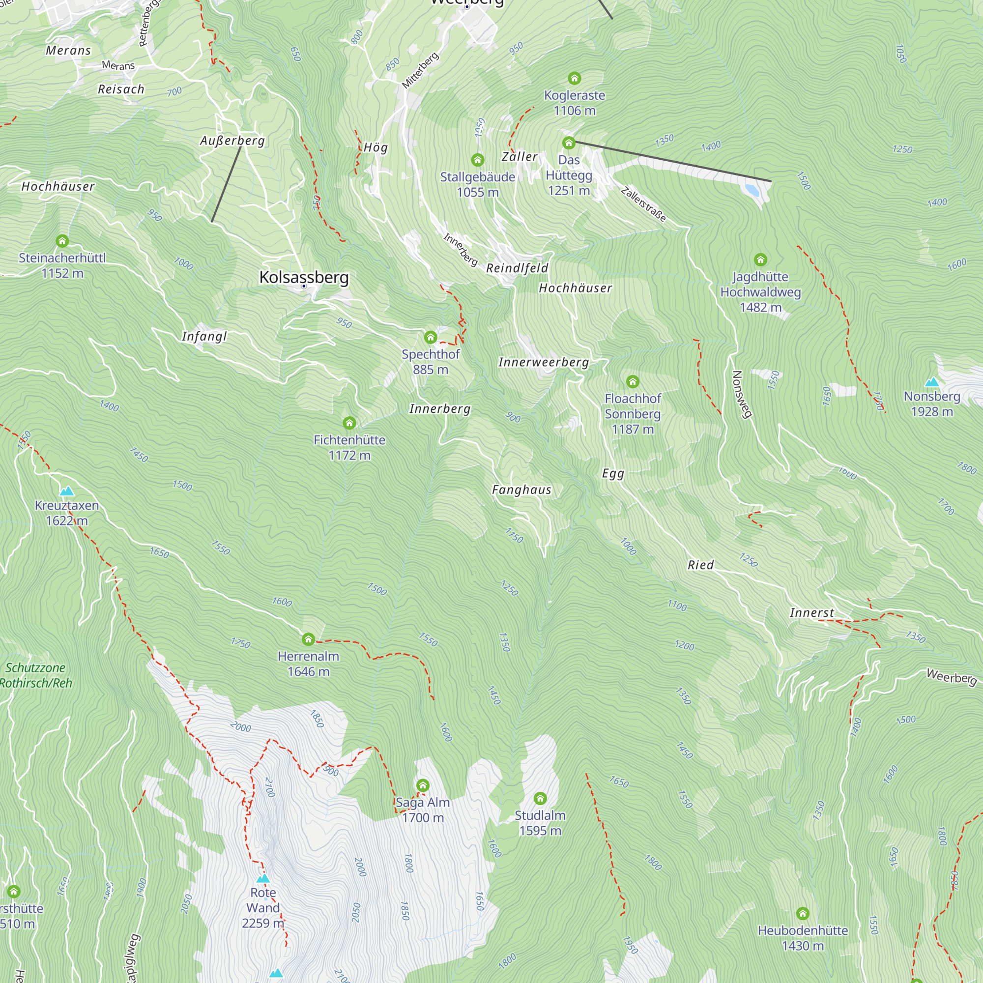 Klotznhütte map