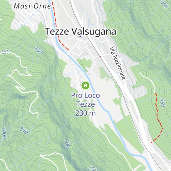 Map of Pro Loco Tezze