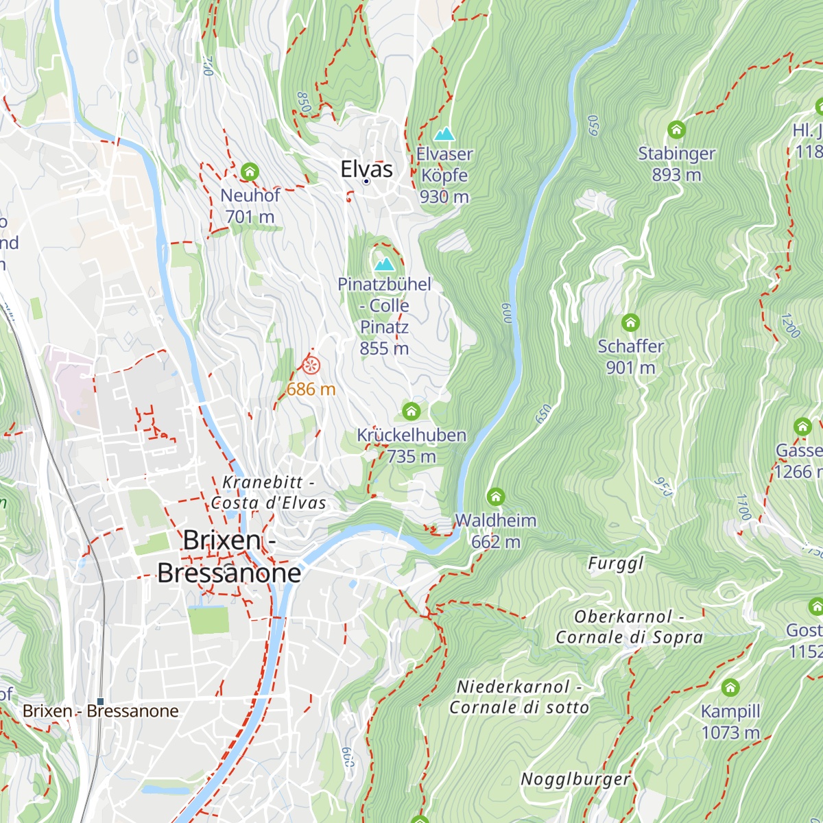 Krückelhuben map