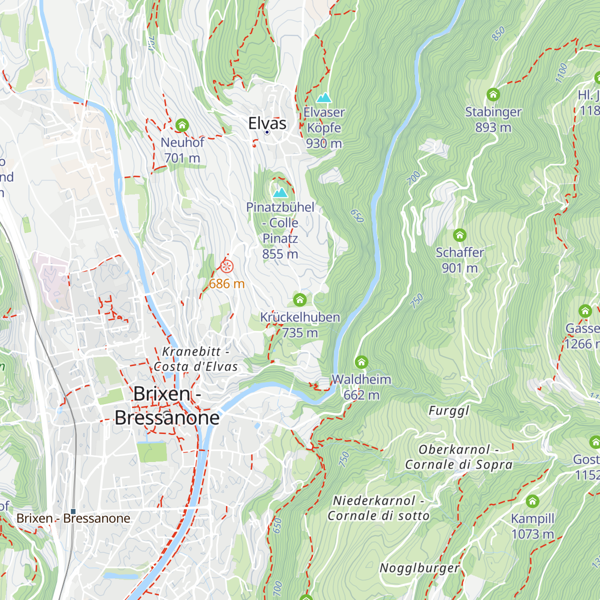 Krückelhuben map