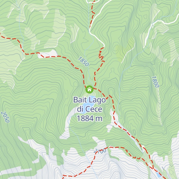 Map of Bait Lago di Cece