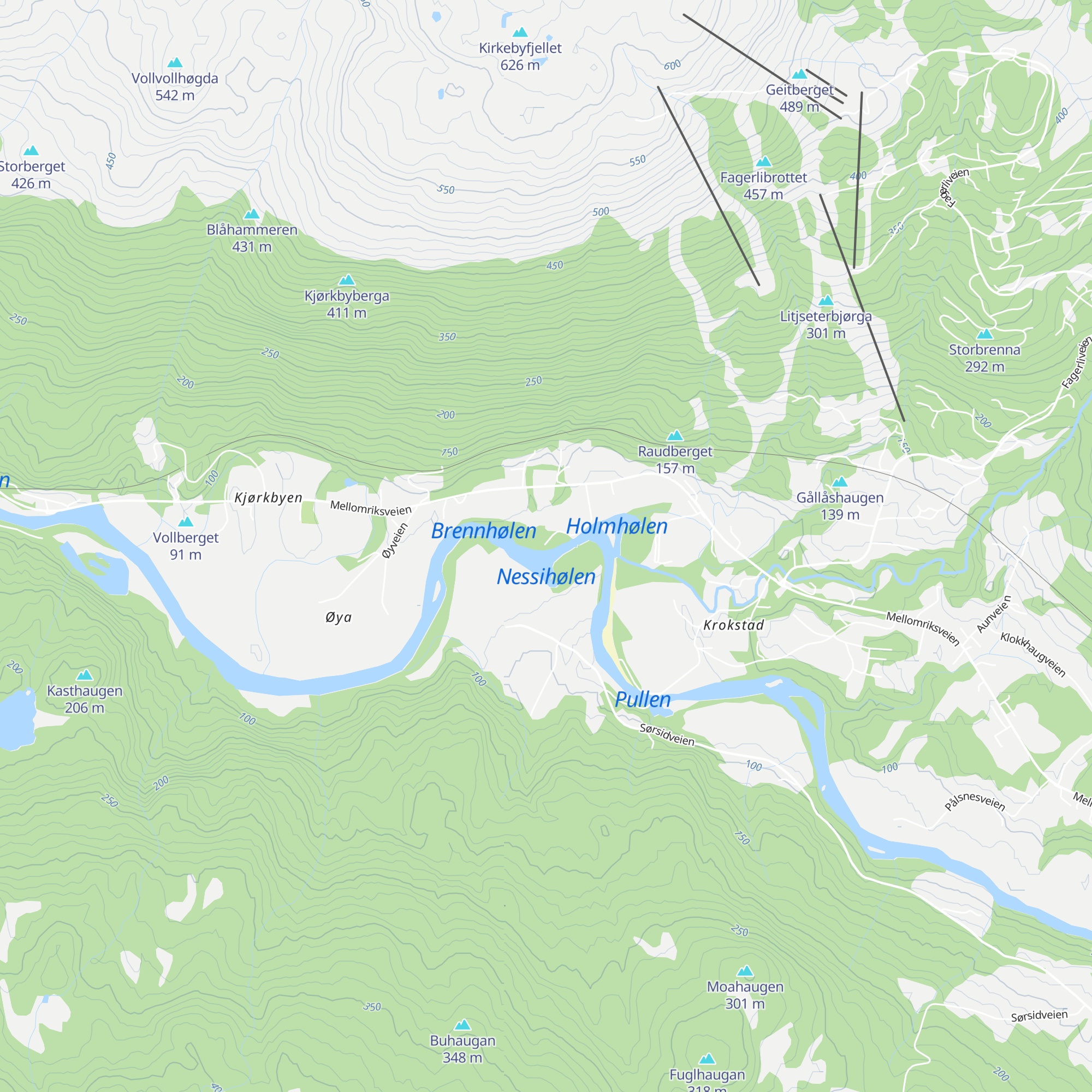 Nessiøra map