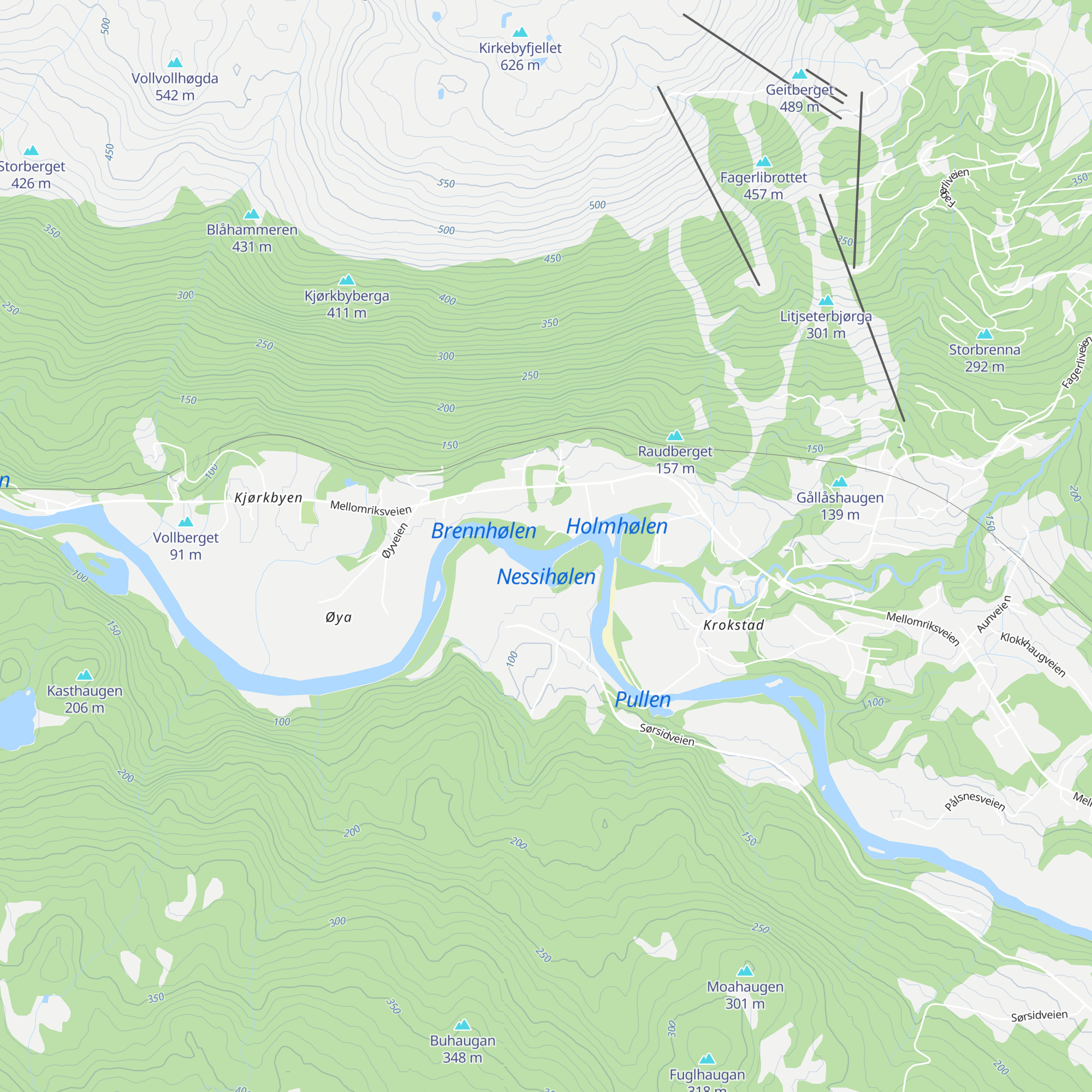 Nessiøra map