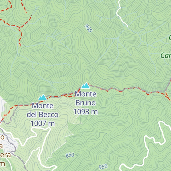 Map of Monte Bruno