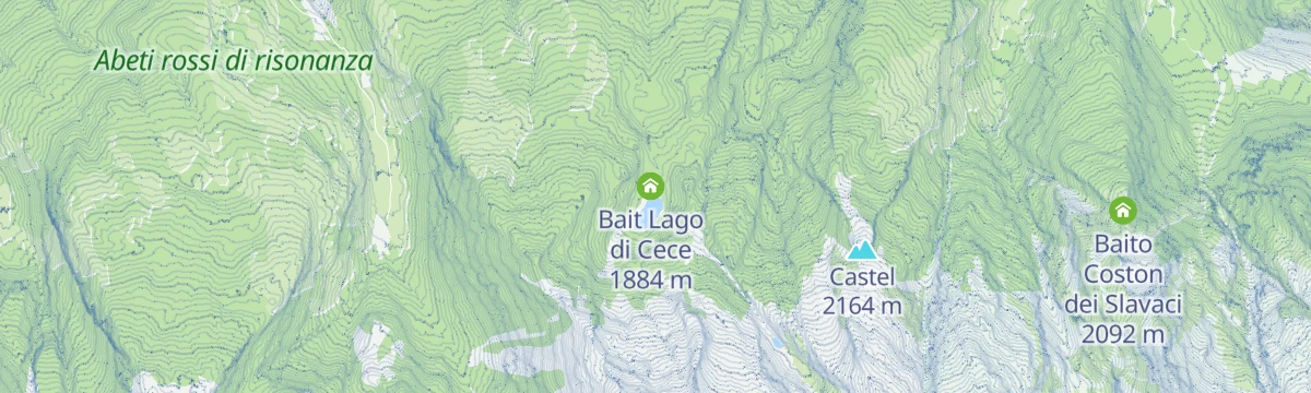 Map of the start of Rio delle Laste G3