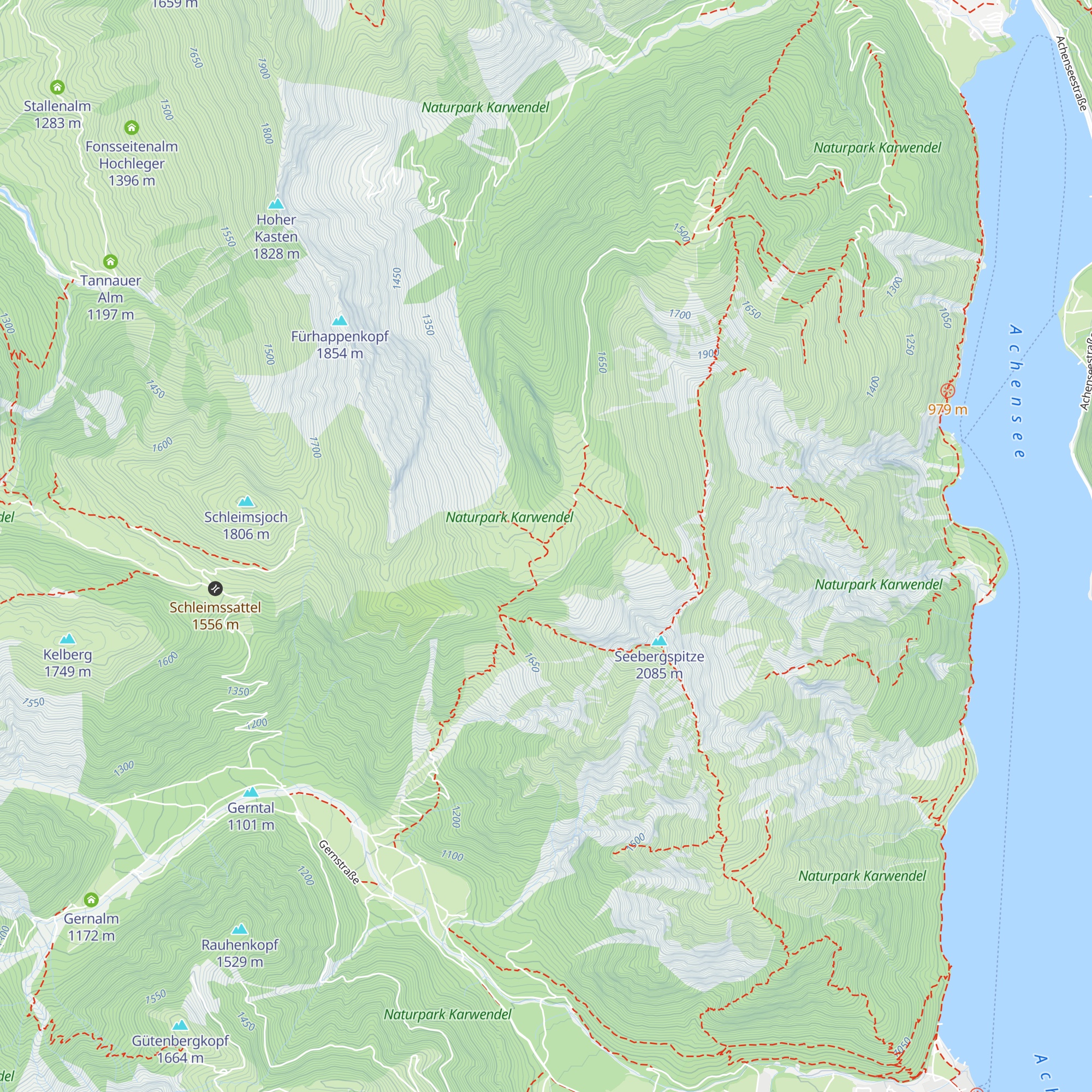 Pasillalm map