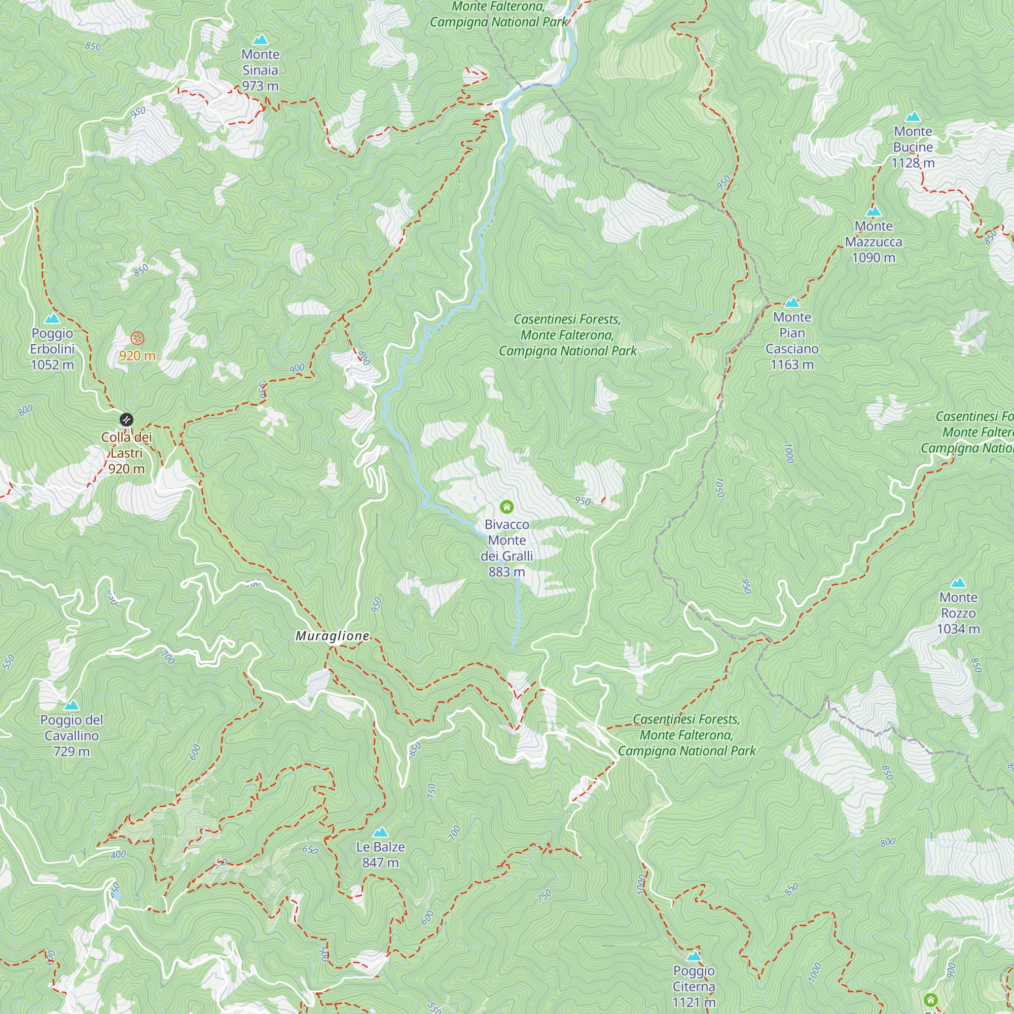 Bivacco Monte dei Gralli map