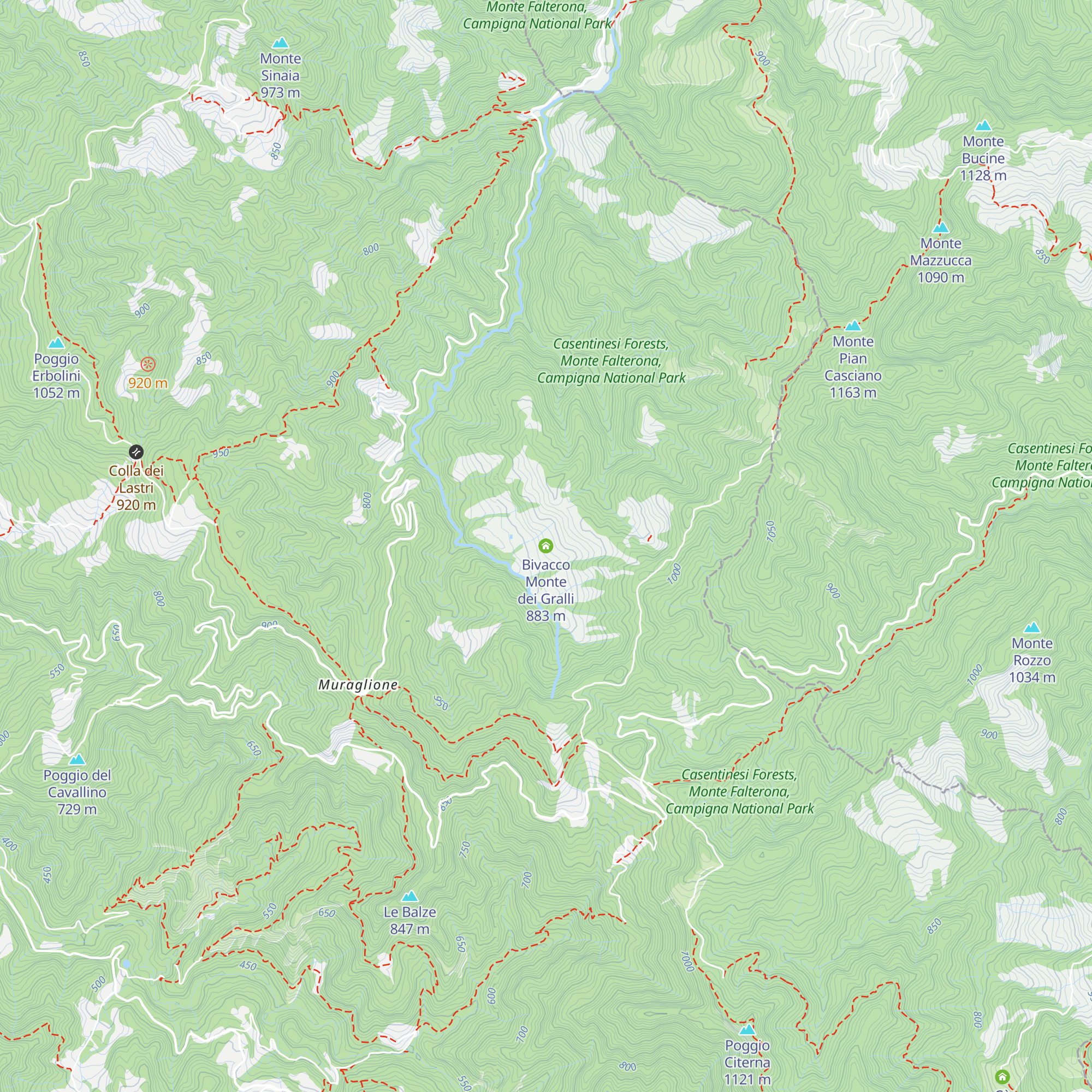 Bivacco Monte dei Gralli map