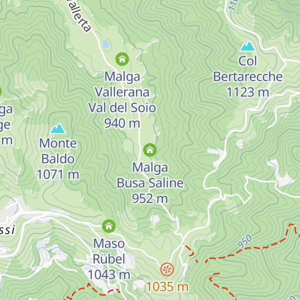 Map of Malga Busa Saline