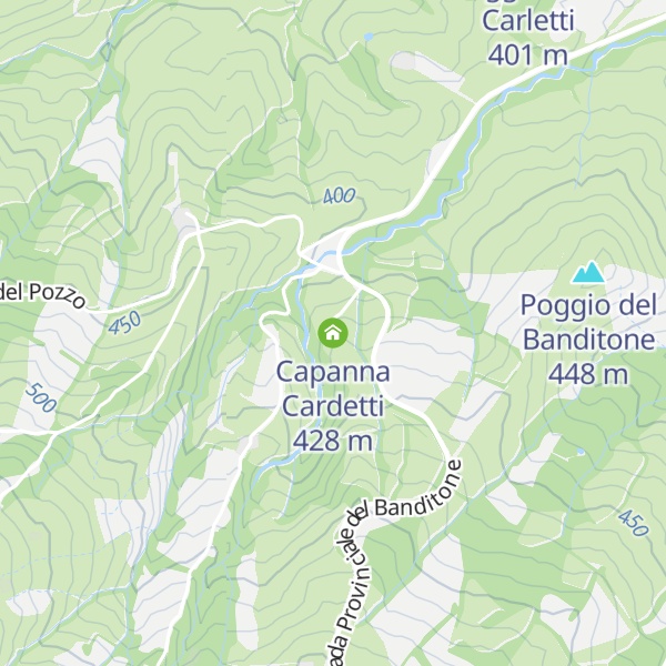 Map of Capanna Cardetti