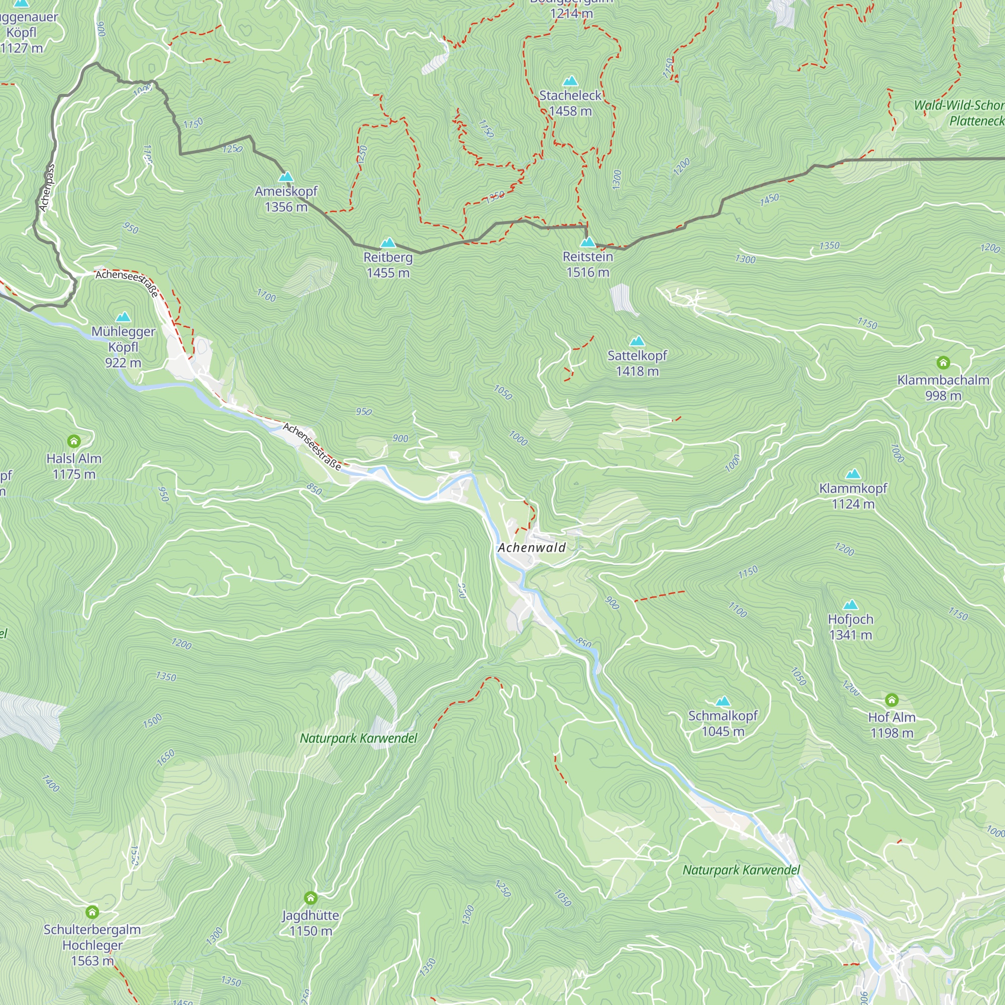 Unterpain map