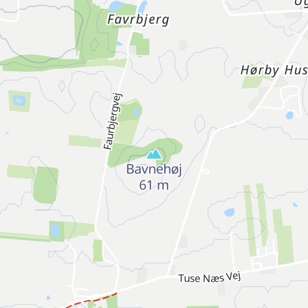 Map of Bavnehøj