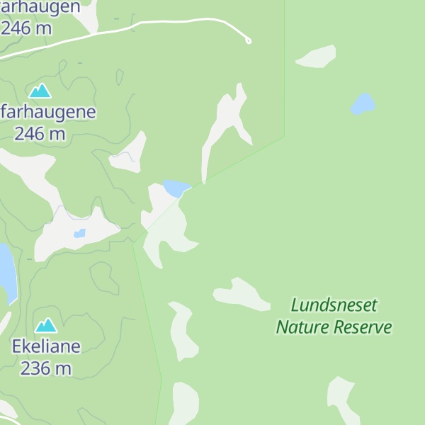 Map of Store Bjørndalsåsen