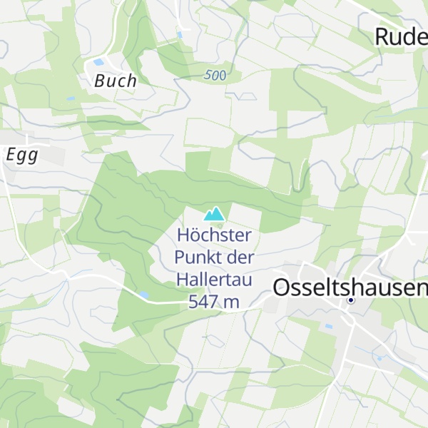 Map of Höchster Punkt der Hallertau