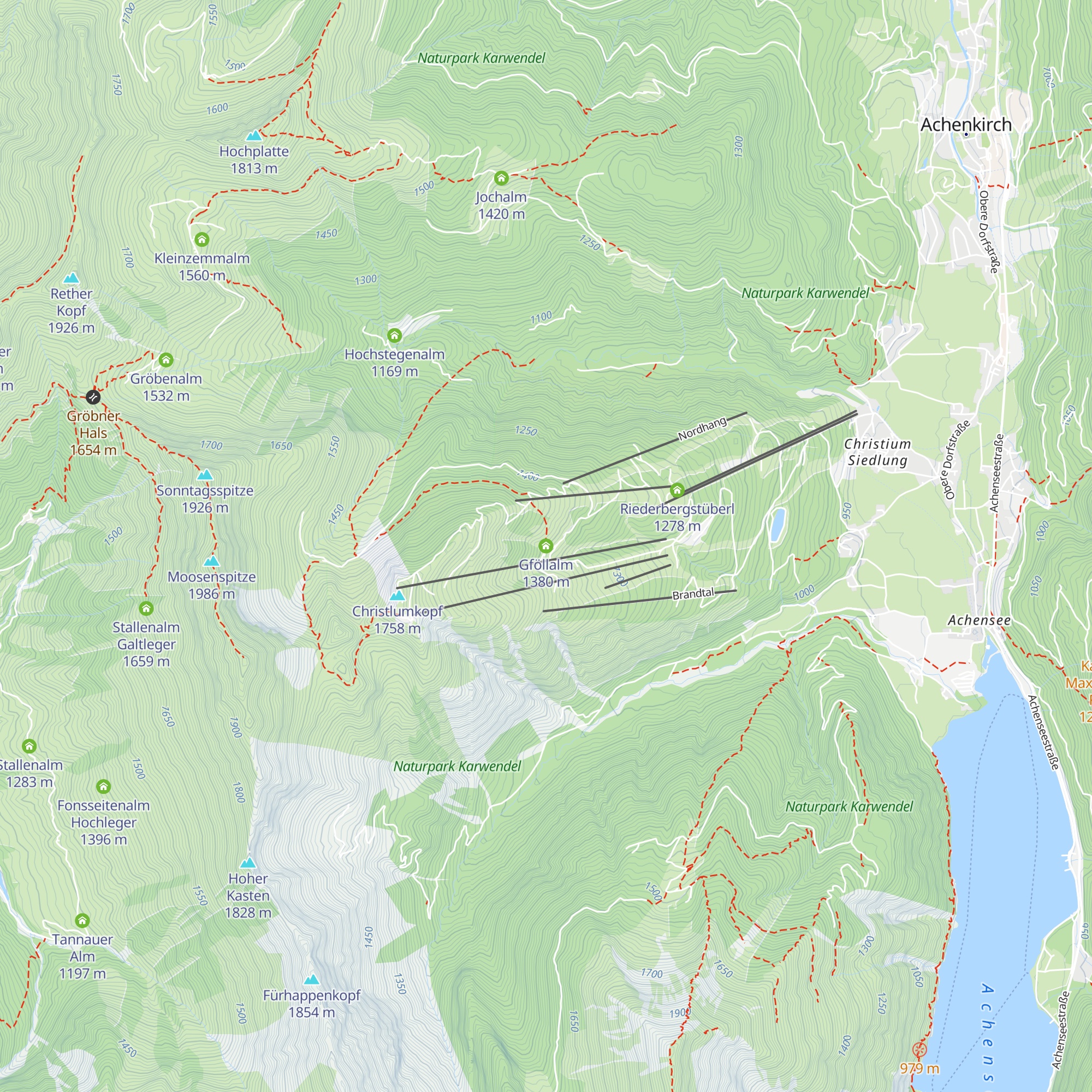 Gföllalm map